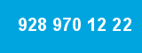 928 970 12 22 928 970 12 22